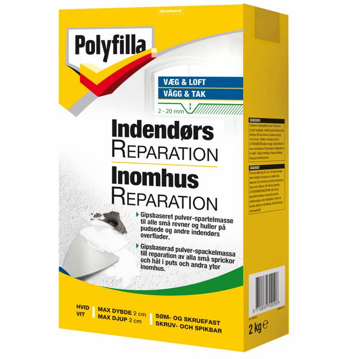 Polyfilla indendørs reparation 2 kg